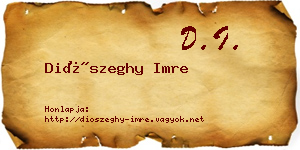 Diószeghy Imre névjegykártya
